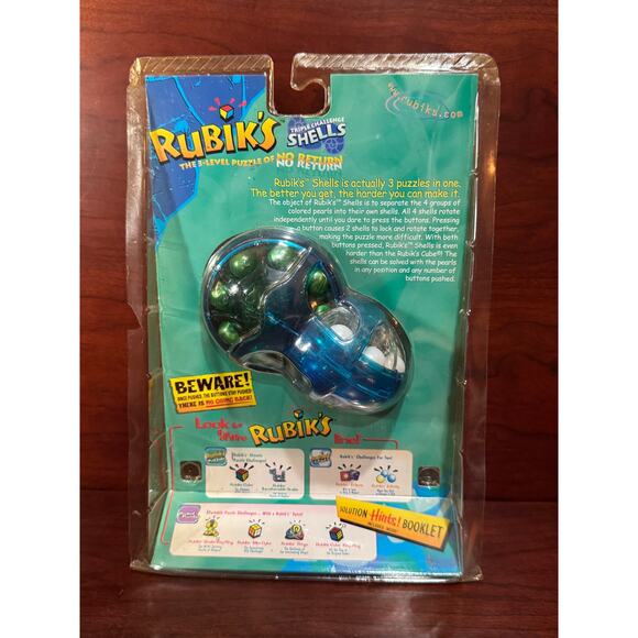 Hasbro 2000 Rare Rubik”s Triple Challenge Shells New & Sealed Rubiks Creation - Picture 2 of 6